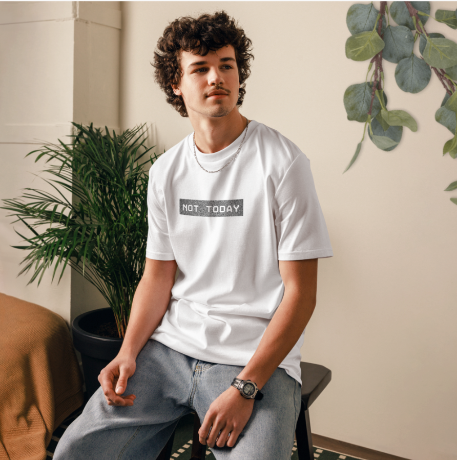 Organic cotton T-shirt - not today